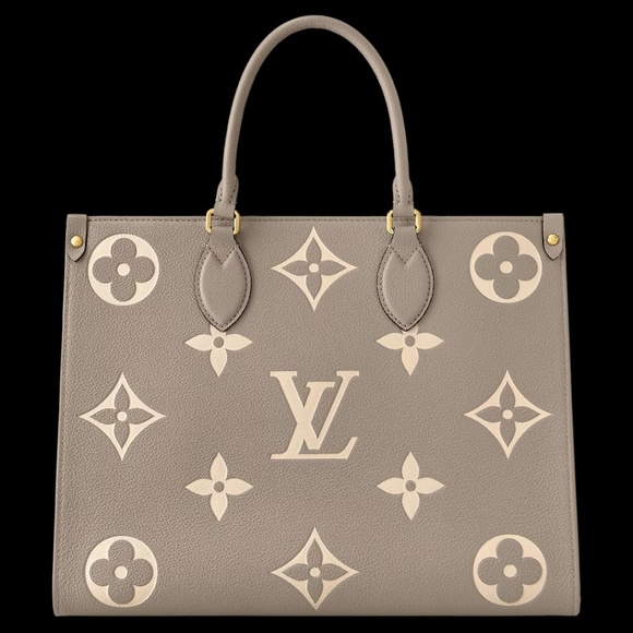 Louis Vuitton OnTheGo MM Bicolor Empriente Turtledove/Cream - Picture 8 of 11